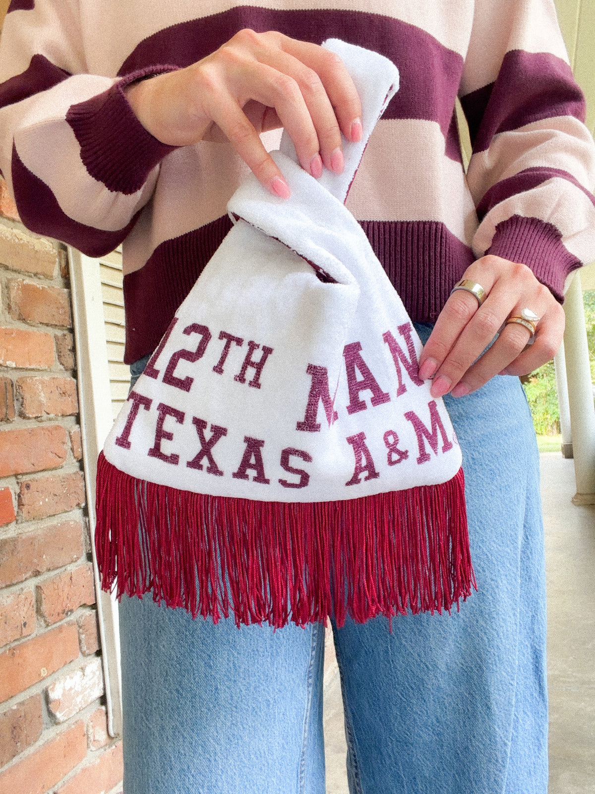 Aggie Towel Knot purse